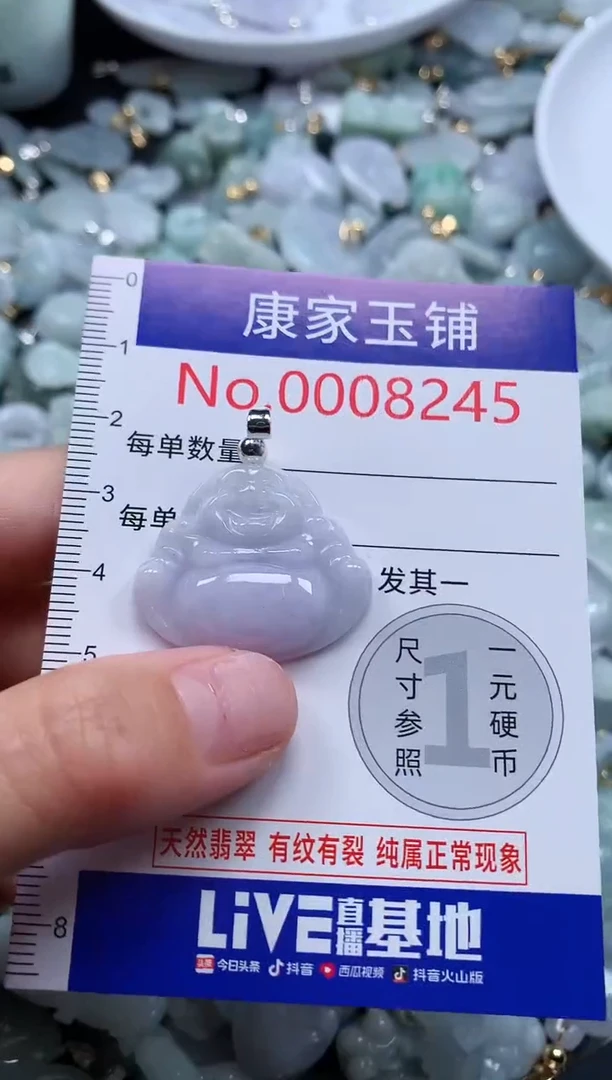 翡翠未镶嵌吊坠(不含链)8245