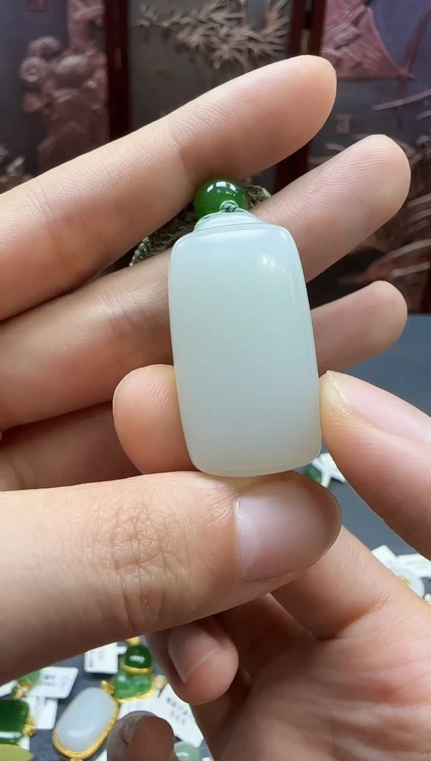 和田玉未镶嵌挂件1