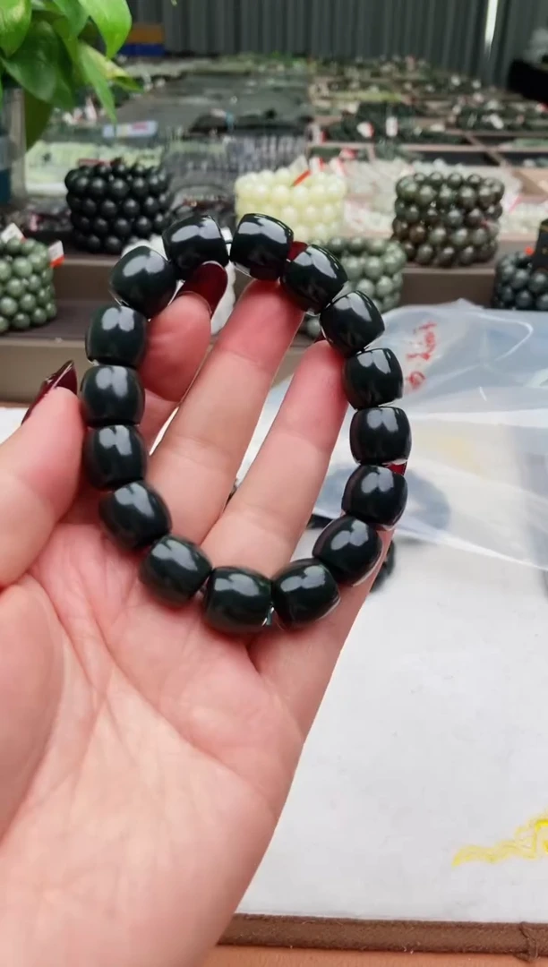 【闪购商品】和田玉手串未镶嵌纯天然和田玉新疆马儿羊矿塔青14