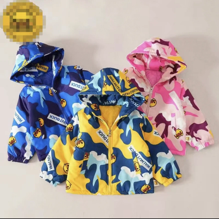 501小鸭加厚连帽外套婴幼儿宝宝