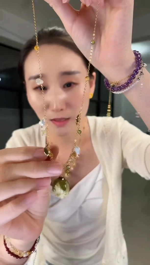 淡水珍珠合金颈饰新款玫瑰花珍珠项链