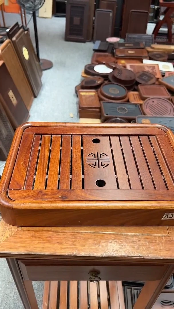 福利大叶花梨木长38CM*宽26CM茶盘