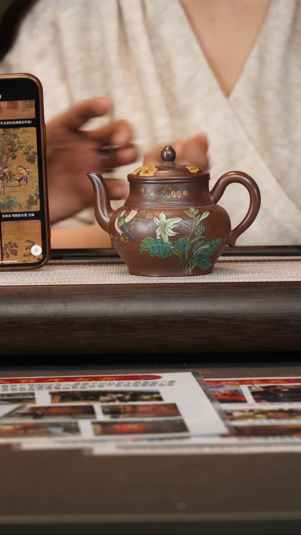 茶壶紫砂杨建英/老段泥/宫灯/240c