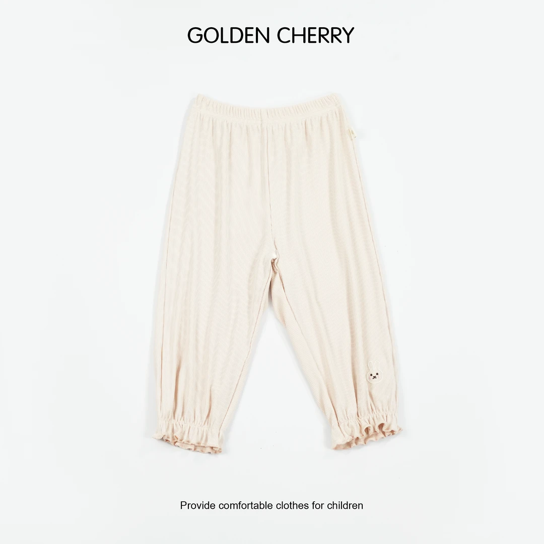 【金樱桃Golden cherry】小童小兔子花边束脚休闲裤JYT2270