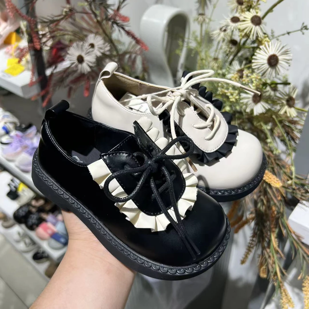 【新疆包邮】8102秋季皮鞋女童简约小皮鞋秋季时尚百搭款