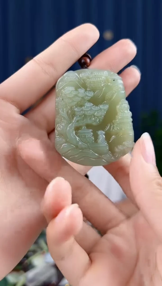 未镶嵌和田玉挂件拍一发一，