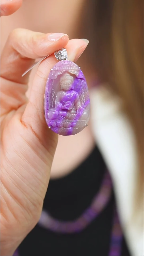 苏纪石（舒俱来）18K金镶嵌吊坠(不含链)小**我64