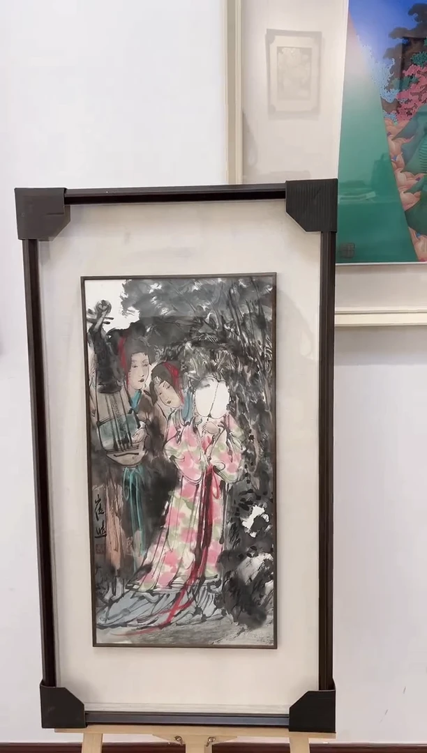 书法y崔进老师2平尺双人物作品