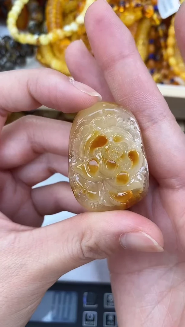 裸石琥珀未镶嵌天然琥珀蜜蜡