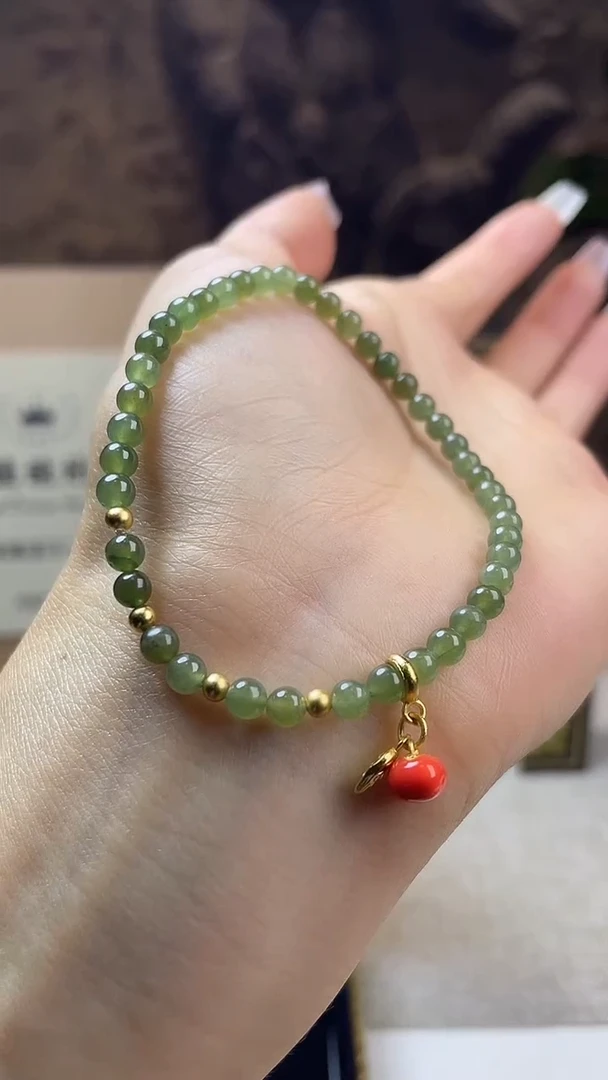未镶嵌手串翡翠珠串