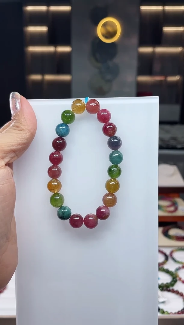 单圈手串未镶嵌碧玺（多样性发一条）Q