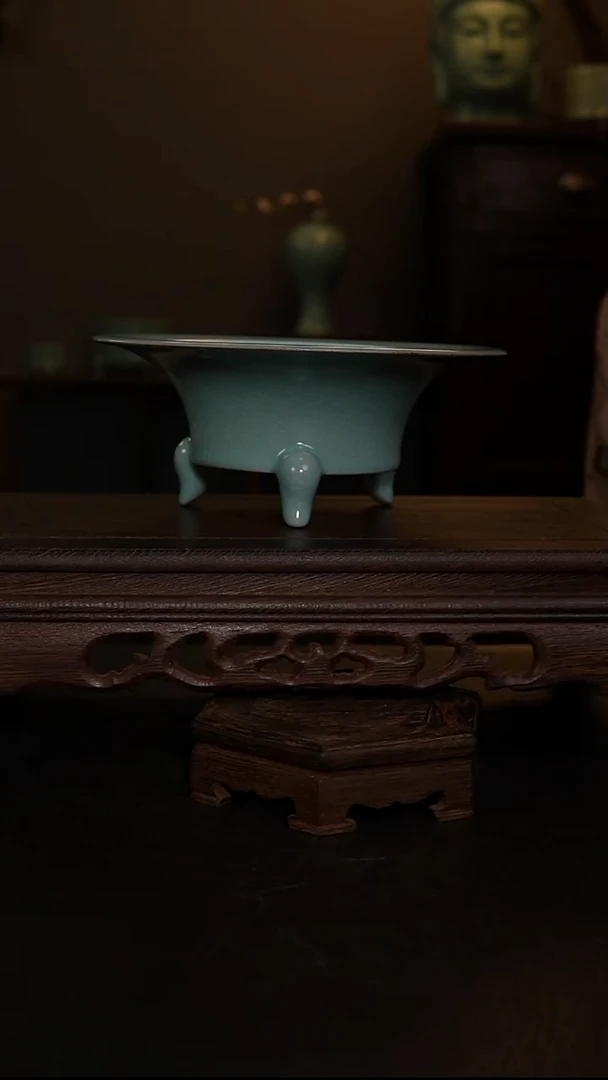 摆件仿古手工三足洗