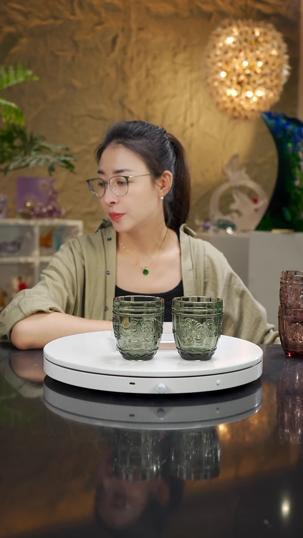 琉璃烟灰色福利水杯8只