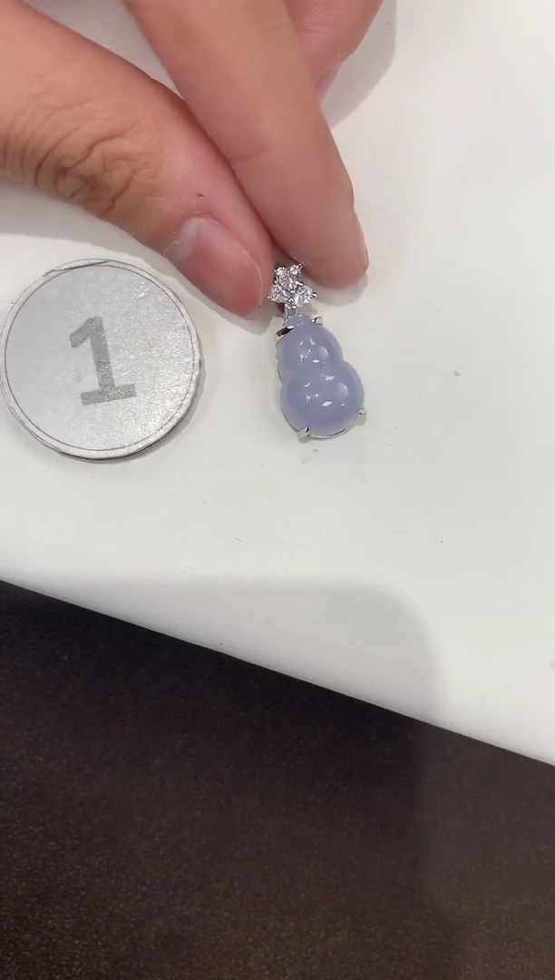 颈饰银S925镶嵌翡翠天然缅甸A货翡翠