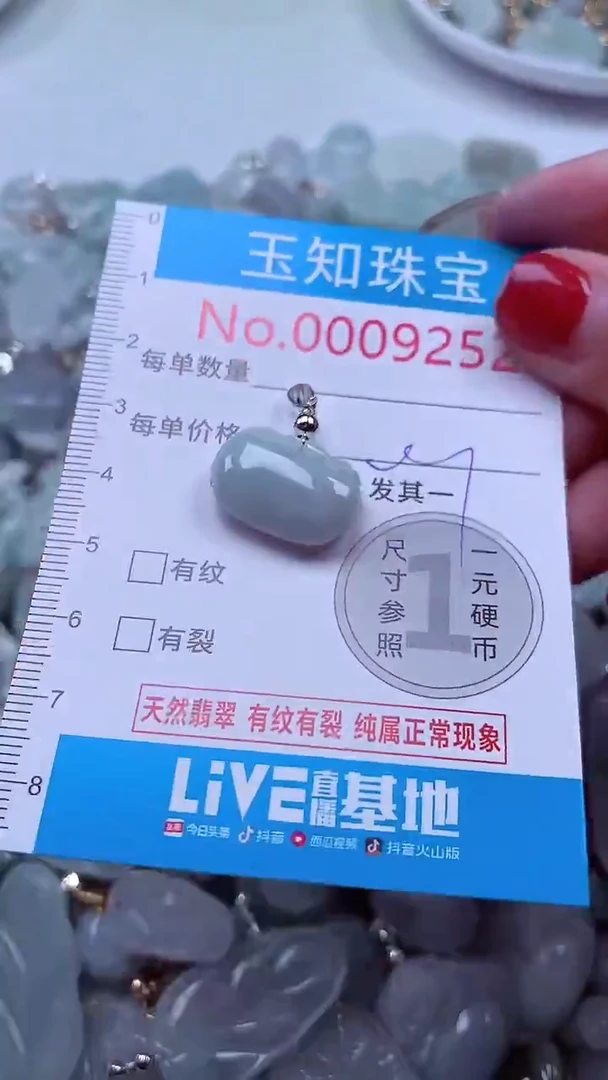 吊坠(不含链)未镶嵌翡翠9252