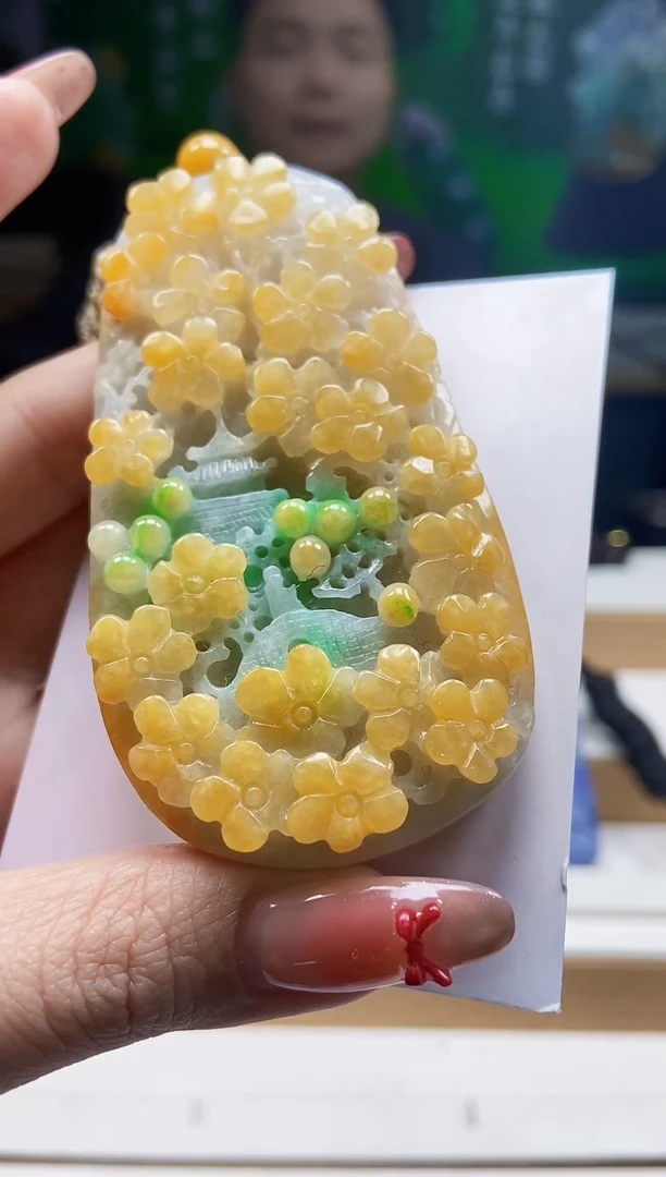 颈饰未镶嵌翡翠翡翠A货