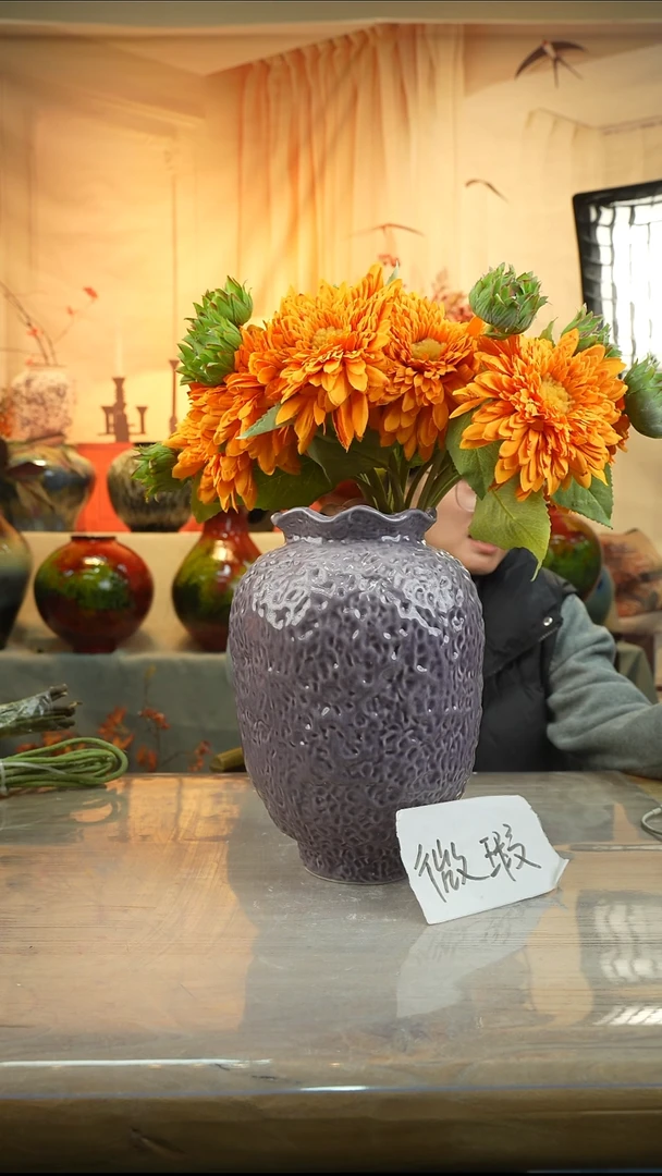 高27口10高温陶瓷花瓶