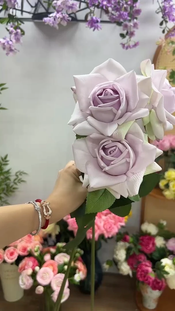 3枝紫色手感保湿水晶