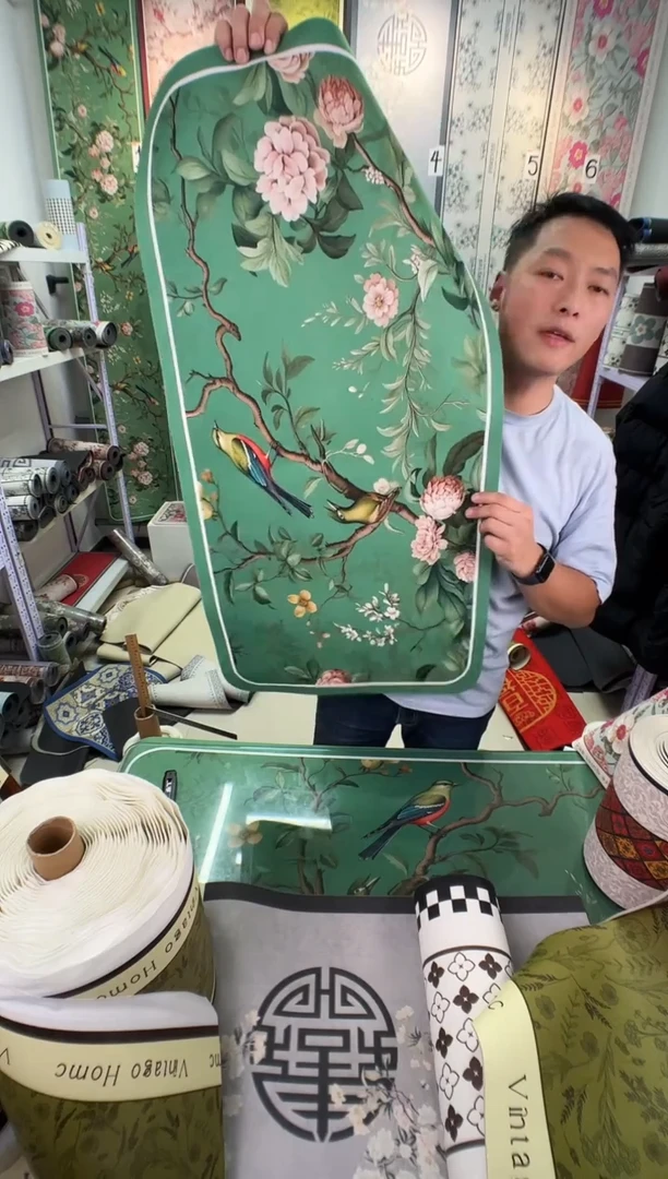 混纺50 100 茶绿微瑕