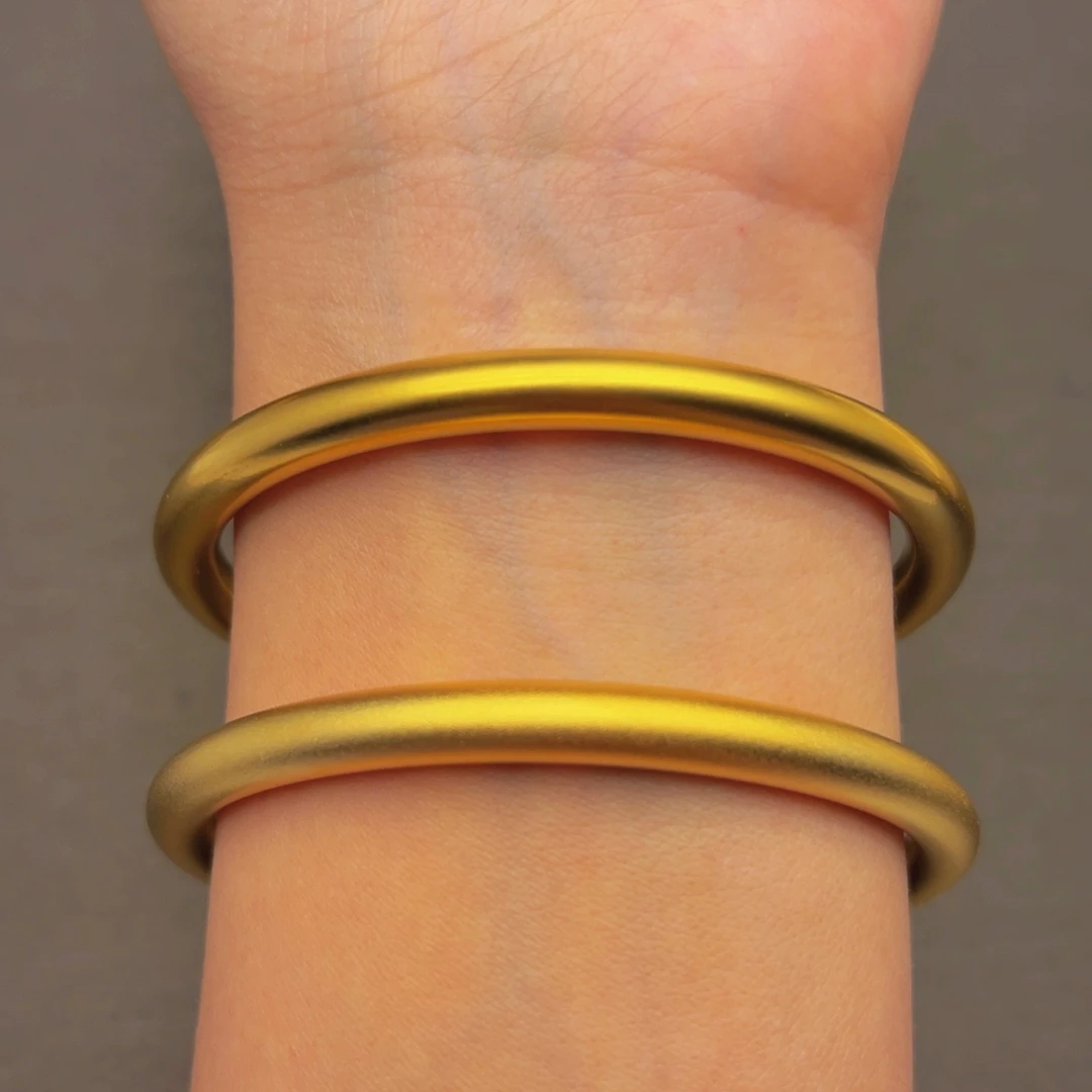 铜合金手镯 |高定|6N素面经典传承手镯磨砂/光面简约轻奢款实心