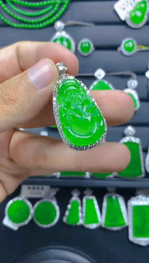 翡翠银S925镶嵌颈饰111111111111111