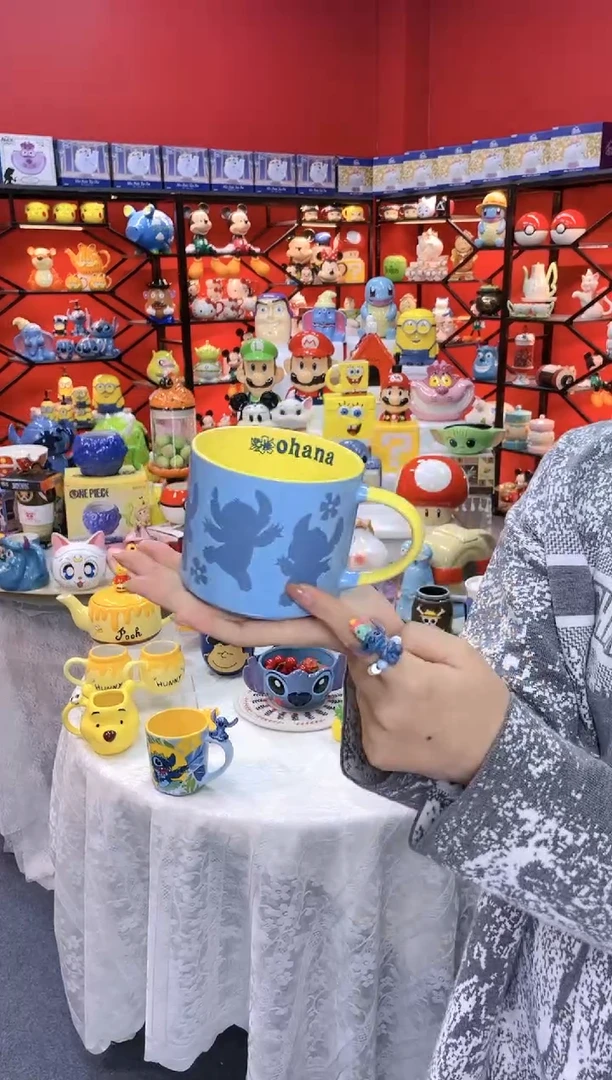 【闪购商品】1@@陶瓷杯史迪仔杯子