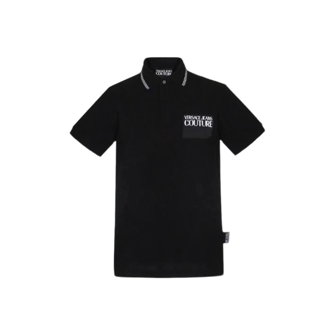 未使用 VERSACE/范思哲 蔚蓝/黑色Polo衫 贴布logo 尺码S/M/L