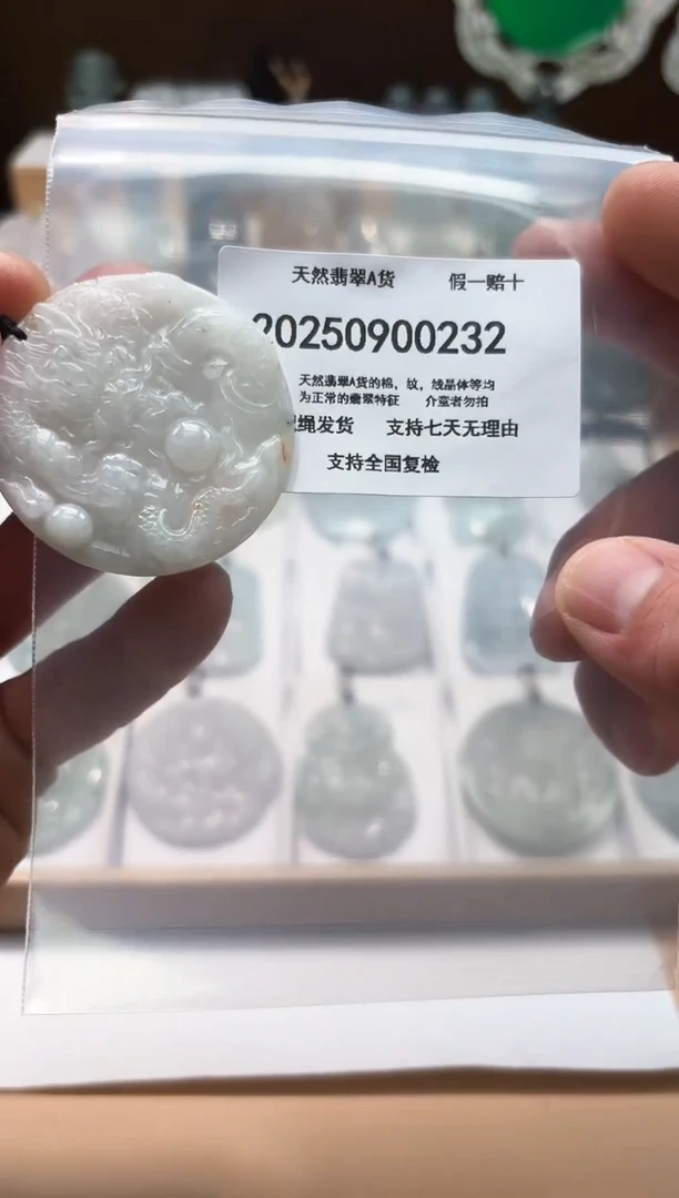 颈饰未镶嵌翡翠天然A货翡翠20250902