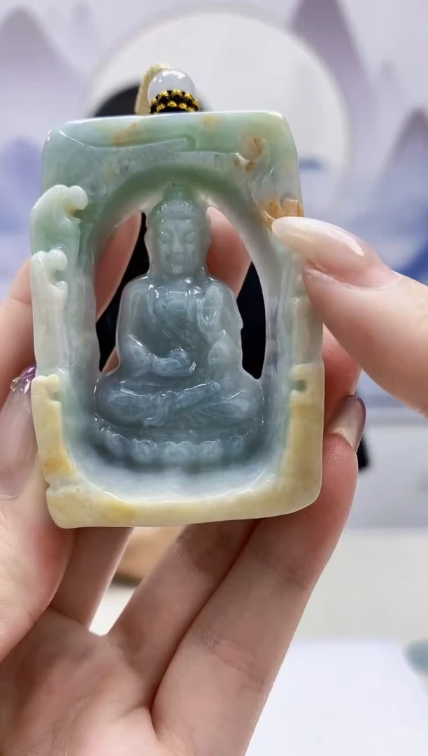 定制翡翠未镶嵌4898jw-毛货挂件49