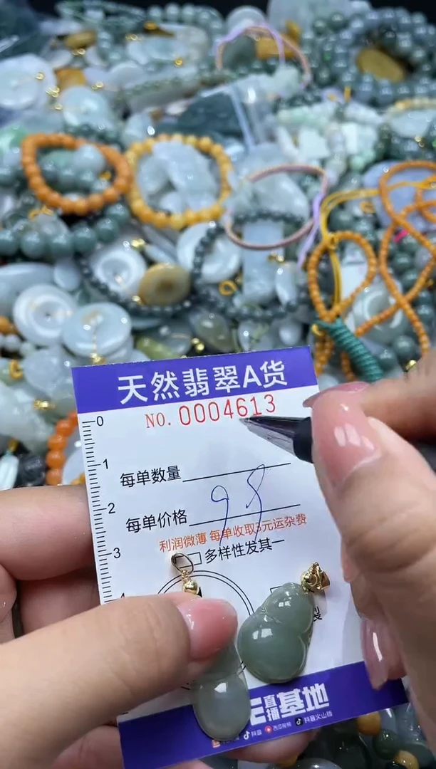 翡翠未镶嵌颈饰04613
