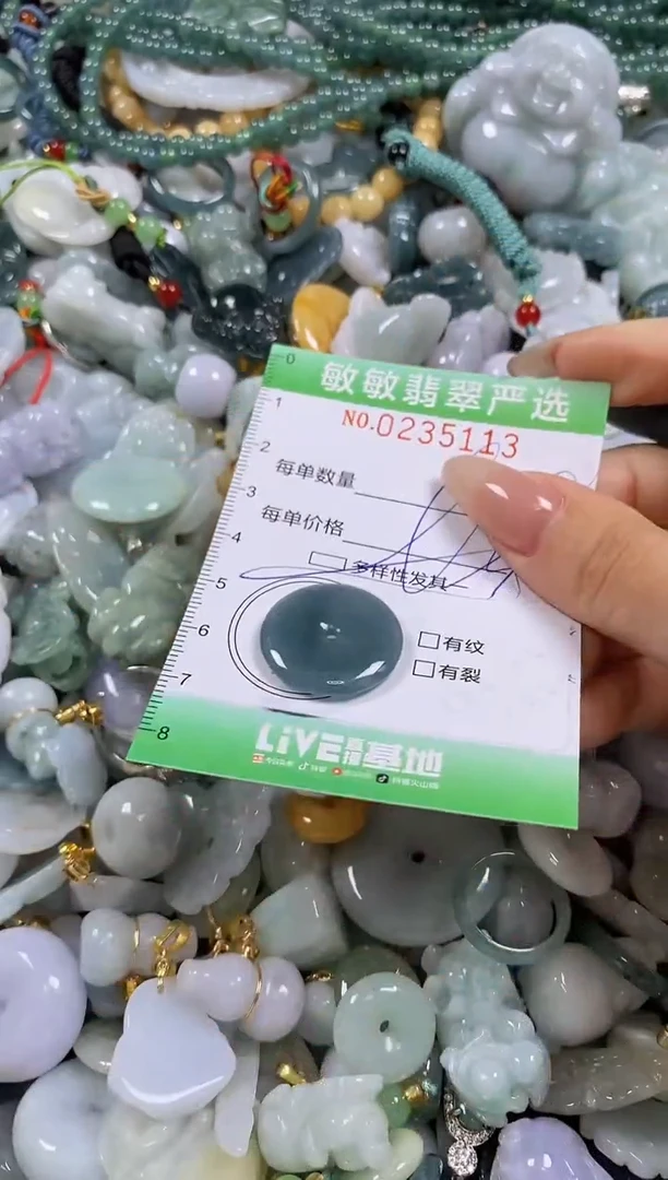 翡翠未镶嵌颈饰闪购0235113多样性发其一