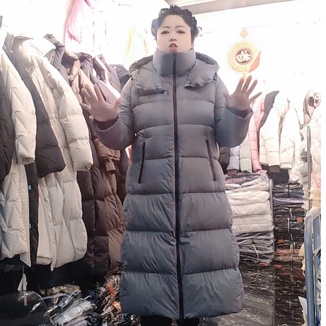 现货清高货芮娜依莲超清外观棉服9416