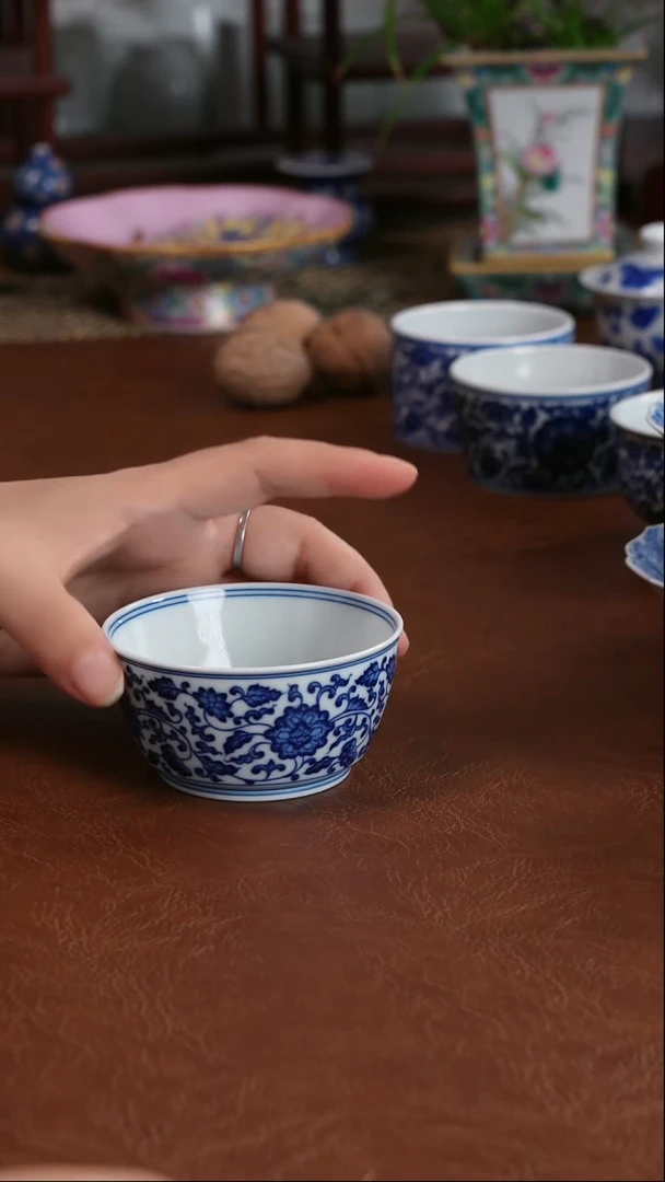 景德镇高端茶器手工手绘陶瓷茶具