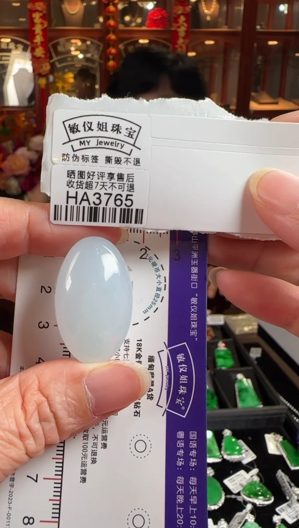 颈饰未镶嵌翡翠HA3765大蛋面