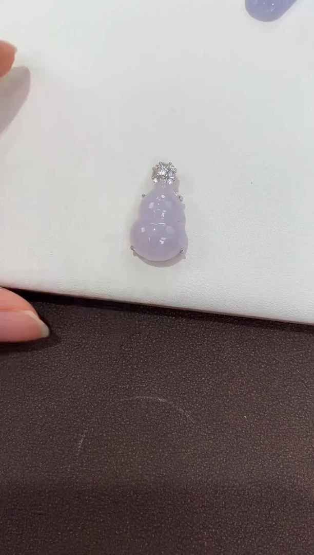 翡翠银S925镶嵌颈饰天然缅甸a货翡翠