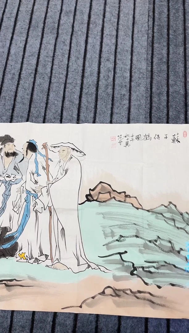 国画精品六尺人物