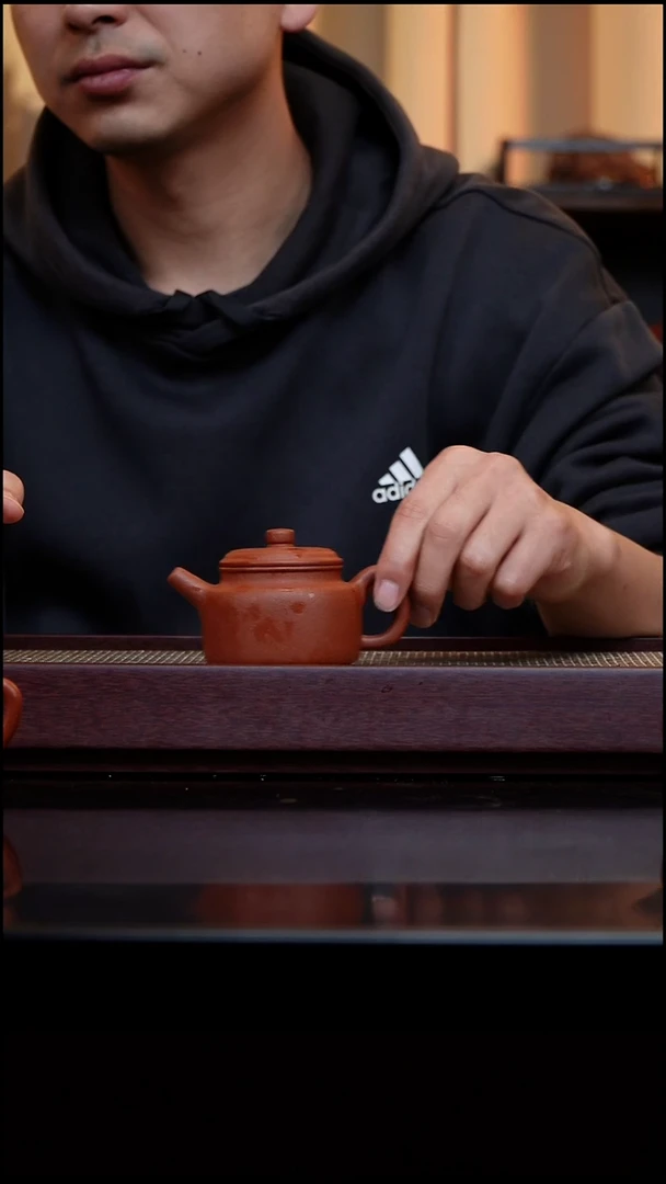 茶壶紫砂胖*宝山红降坡半手德钟