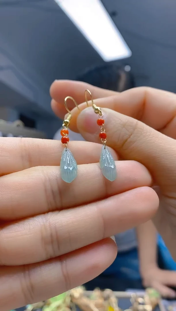 【闪购商品】翡翠耳饰合金0311翡翠耳钩