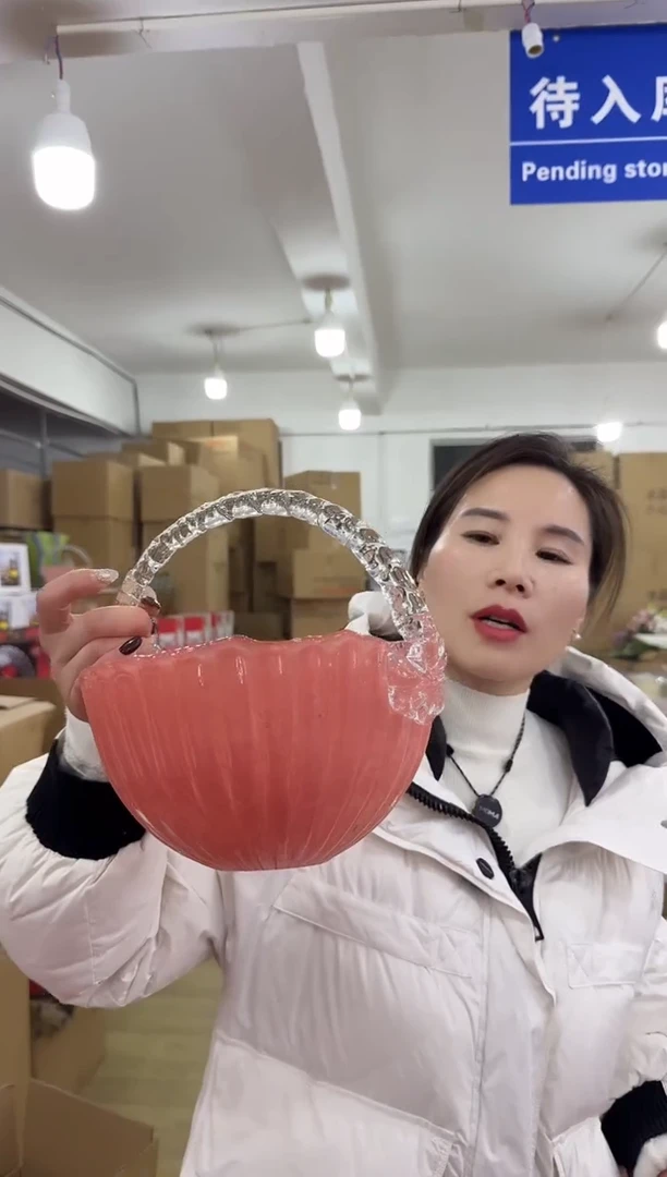 【闪购商品】无铅玻璃洛芙花器-p-早16