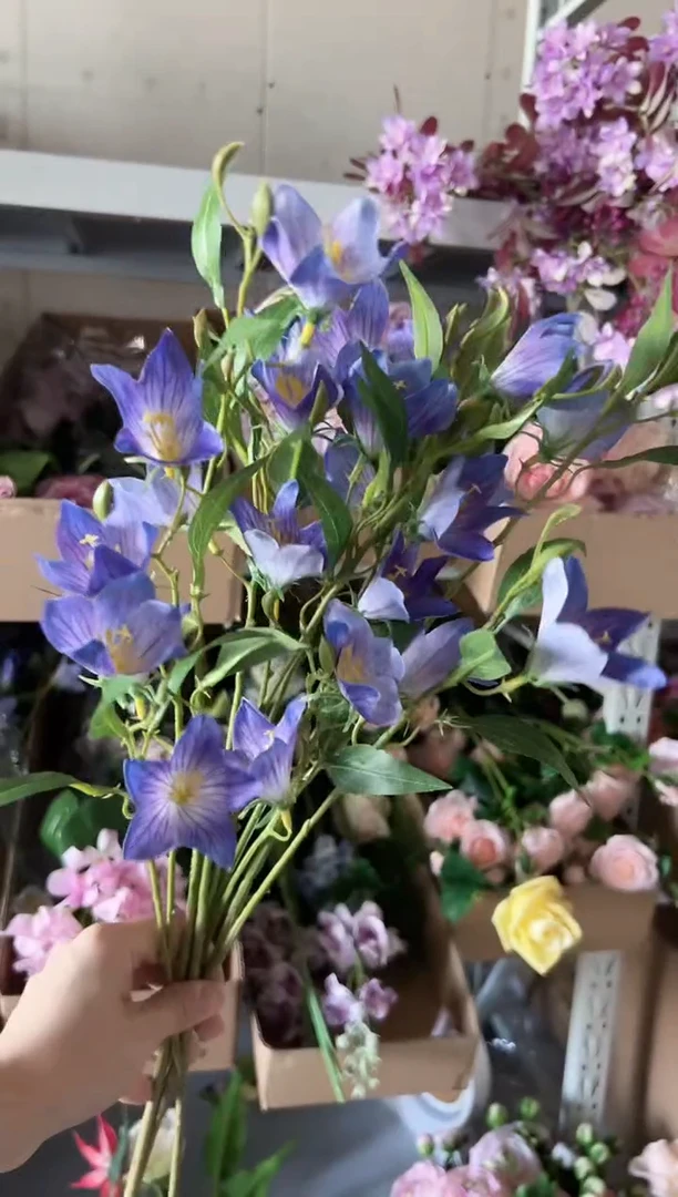 4枝紫色桔梗风铃
