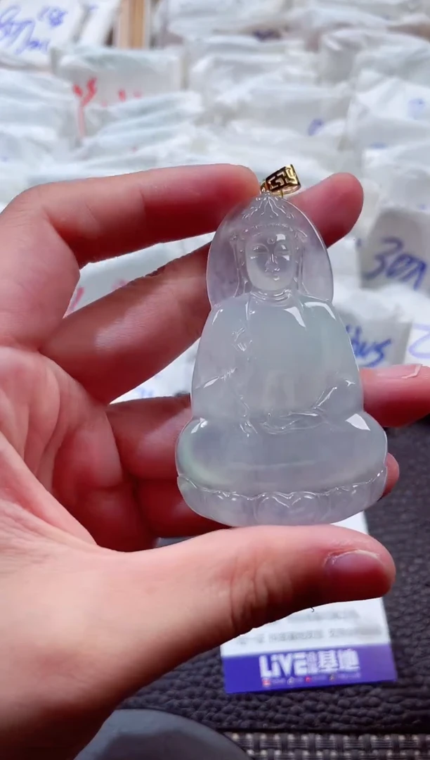 颈饰18K金镶嵌翡翠00006581