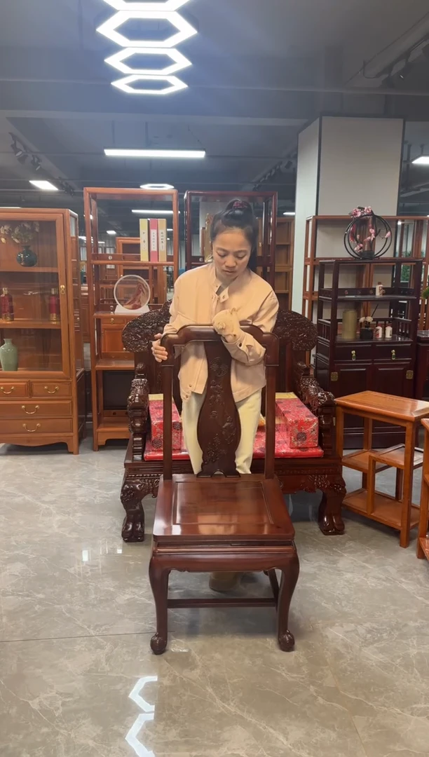 黑酸枝木类柜类家具国色天姿餐椅1对