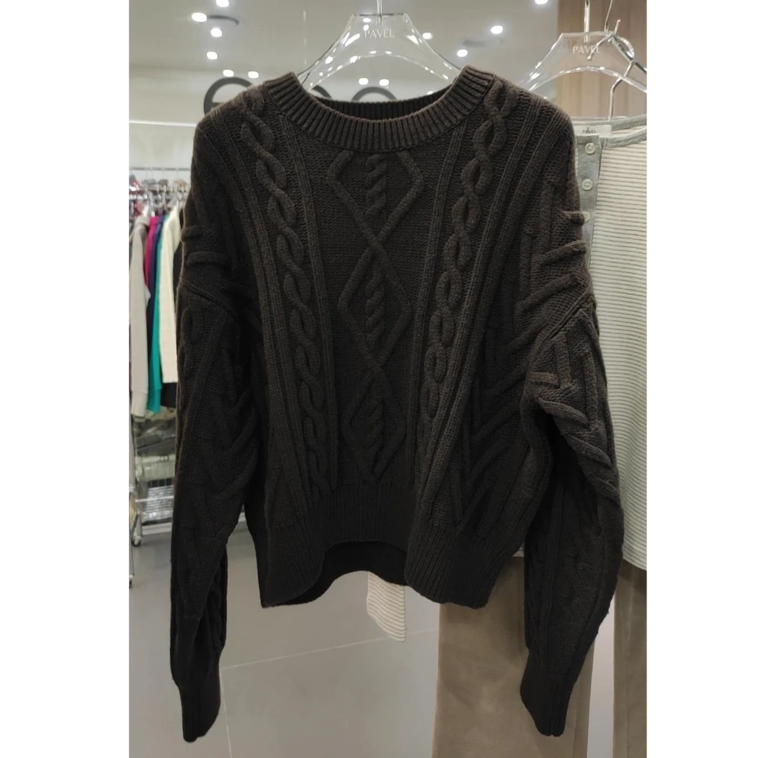 毛衣圆领针织-NO退换 接受再拍 Y-P-227 百搭宽松