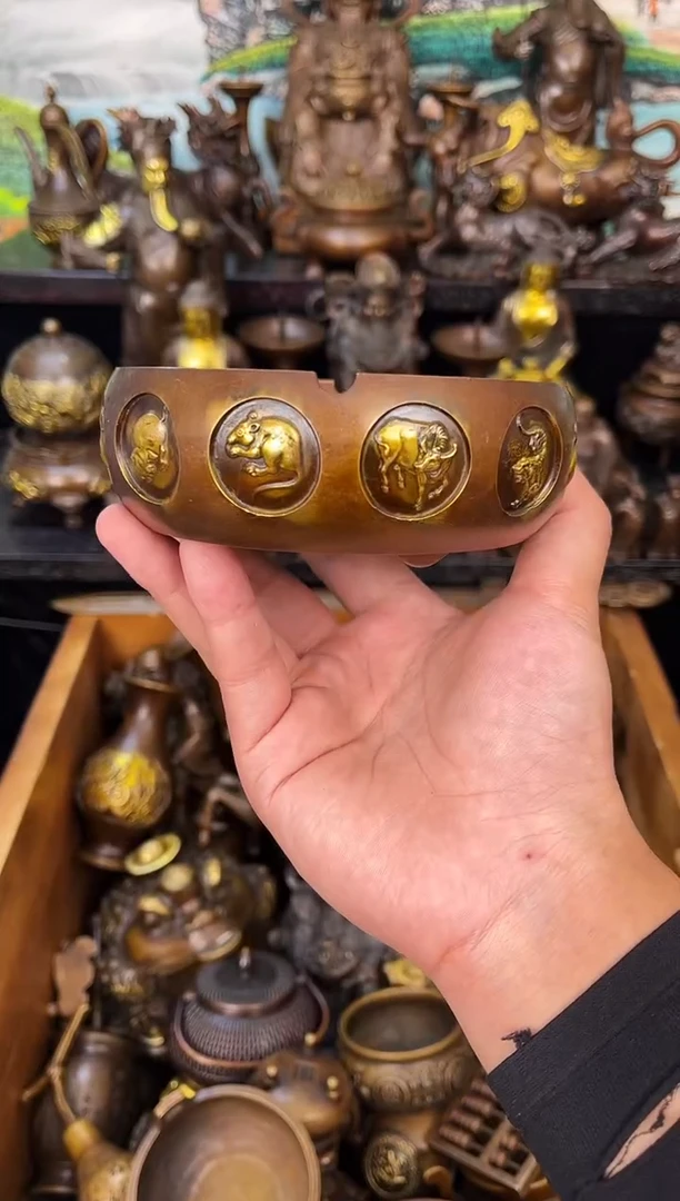 鹏哥雅集铜器 甄选摆件