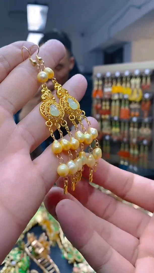 【闪购商品】淡水珍珠耳饰合金197珍珠饰品