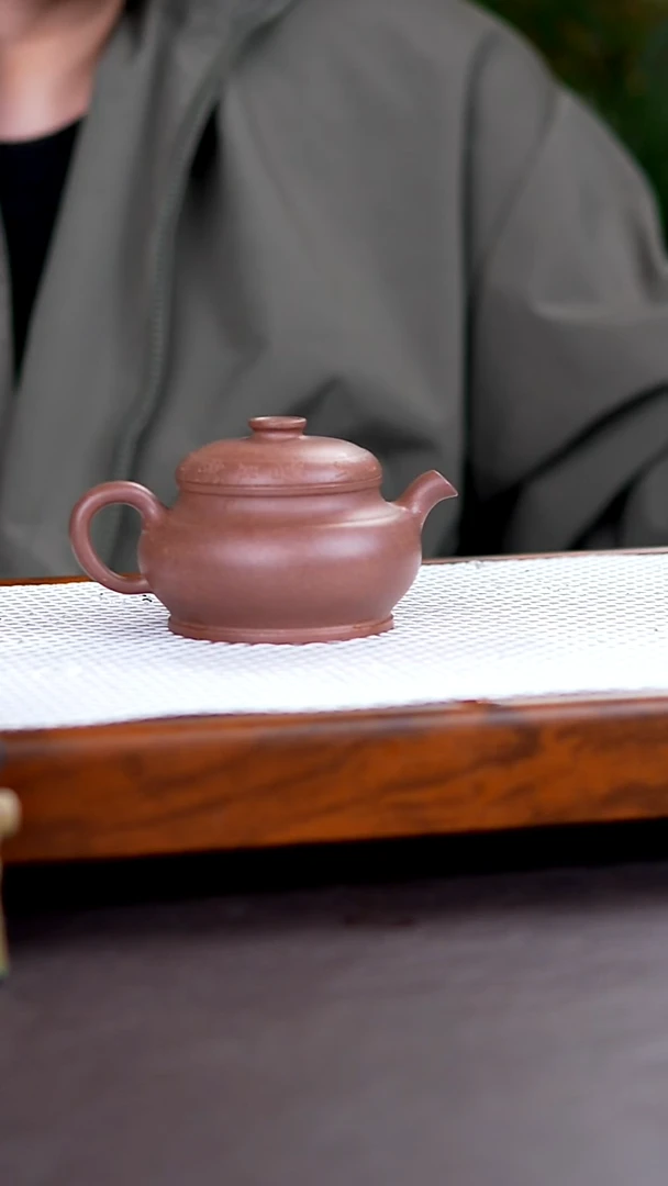 茶壶紫砂老段泥  嘉福汉瓦壶 150cc