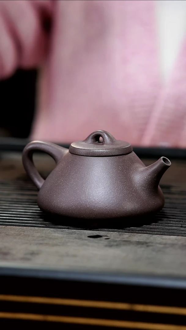 【闪购商品】紫砂茶壶16-微瑕半手金砂天青子冶230cc花泥