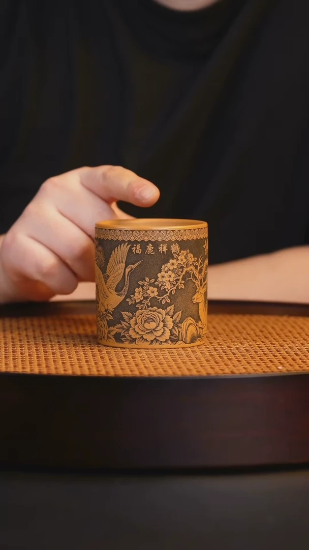 宜兴全手工紫砂杯