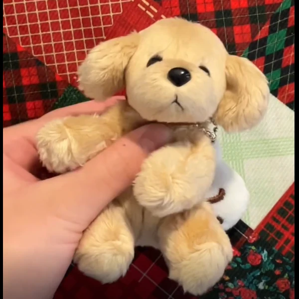 手作小金毛玩偶可爱毛绒豆袋小狗超萌公仔创意生日礼物情侣送礼