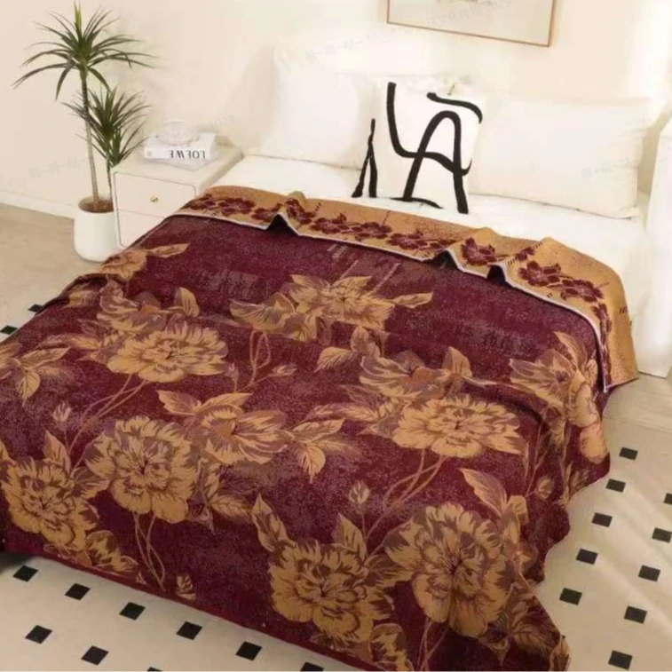 纱布盖毯--织梦花语200*230